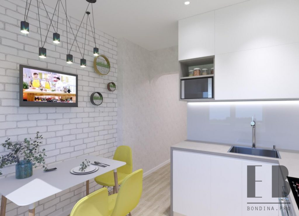 House Kitchen Design - Houston 1 Современная белая кухня