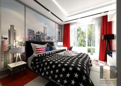 New York Themed Bedroom