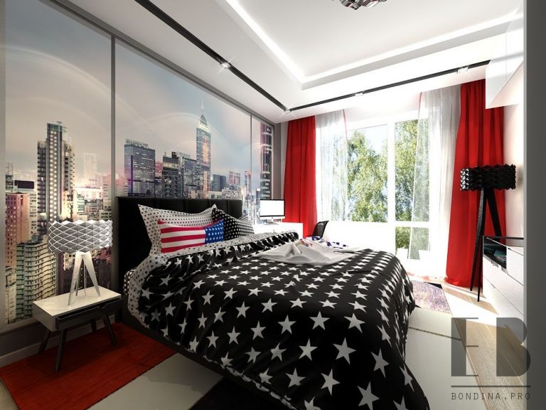 New York Themed Bedroom - Interior Design Ideas