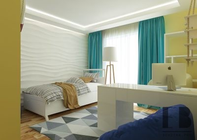 Дизайн комнаты для подростка в морской тематике