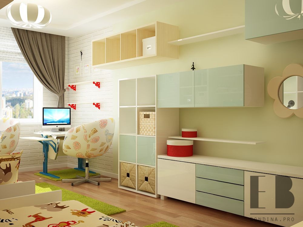 Bright and functional kids room design | Elena Bondina