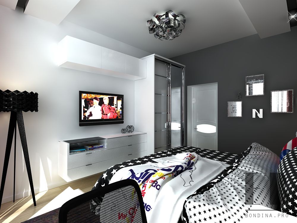 New York Themed Bedroom Interior Design