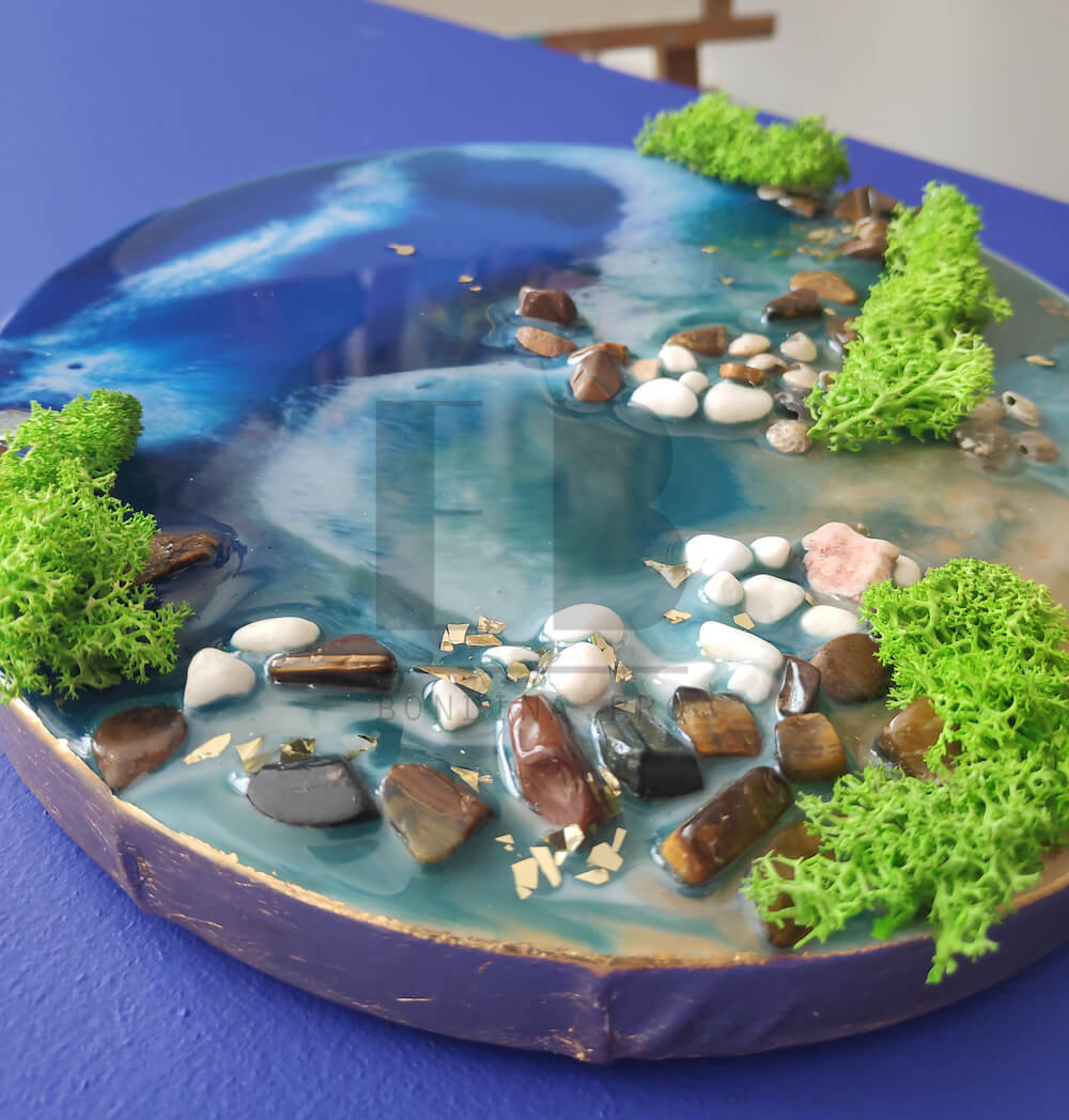Sea Stones Moss. Epoxy 4 Sea Stones Moss. Epoxy - Interior Design Ideas