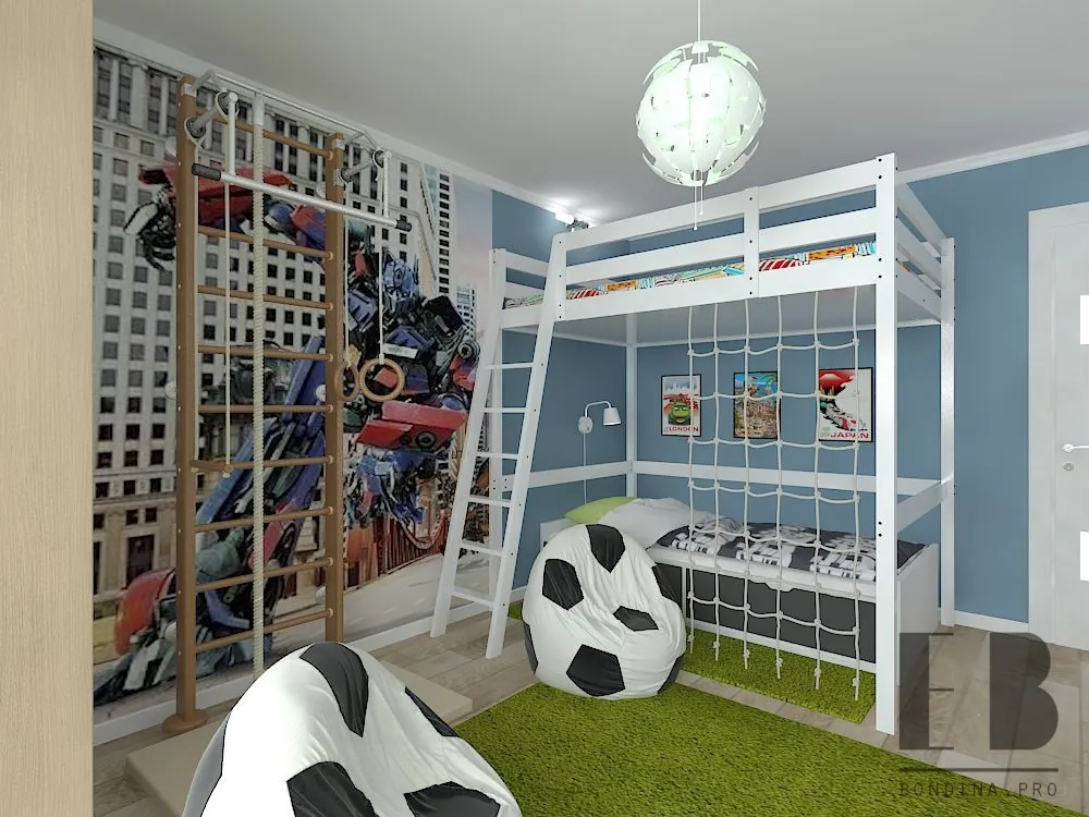 Детская комната для мальчиков дизайн