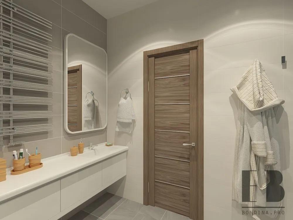 Bathroom in minimalism-style design 