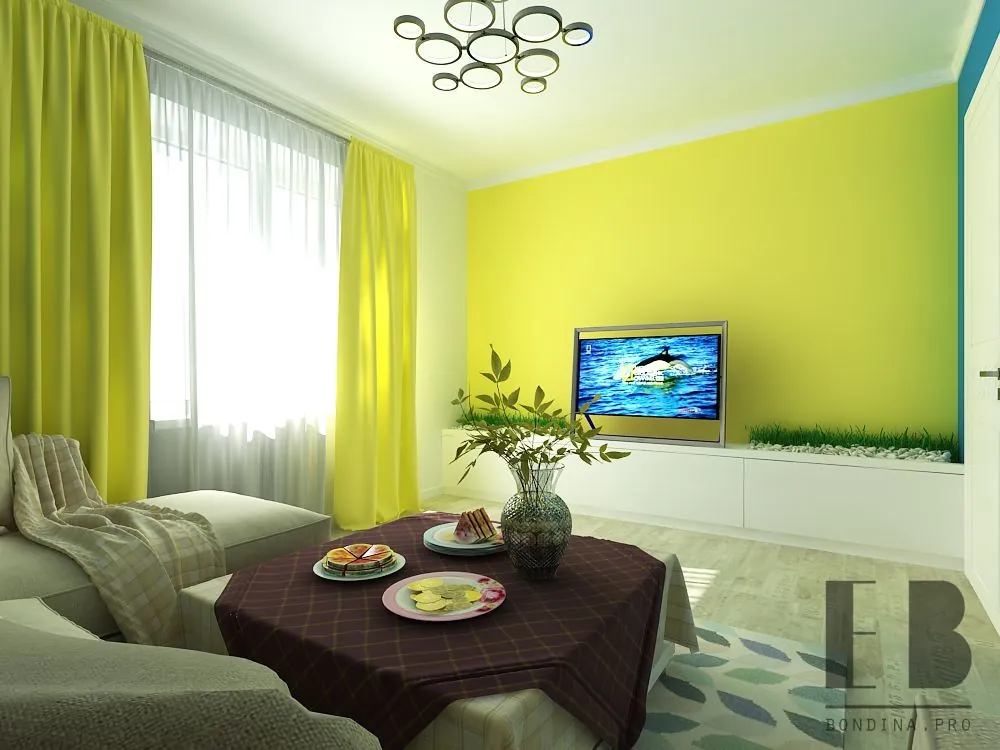 Modern Coastal Living Room Design