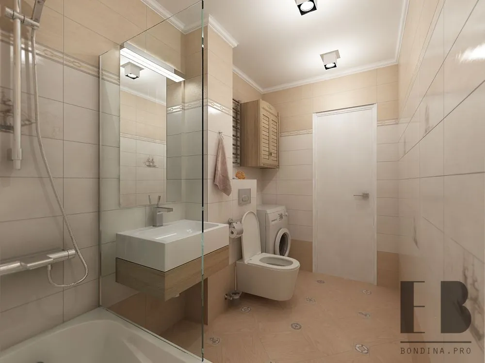 Ванная комната в светлых тонах дизайн