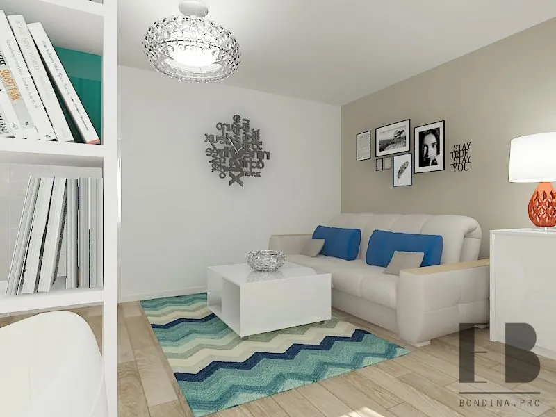Design of a modern living room
