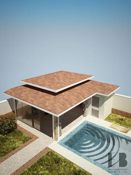 Дизайн веранды с бассейном
