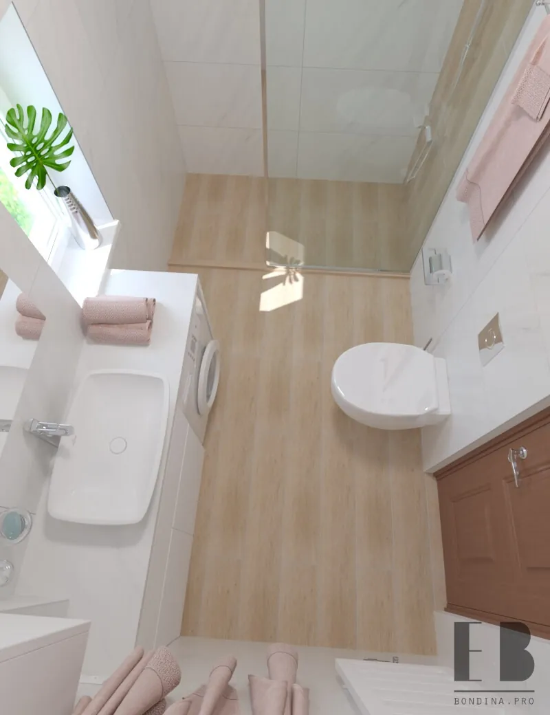 Современная ванная комната в скандинавском стиле 