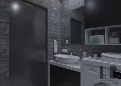 Ванная комната дизайн в стиле ЛОФТ