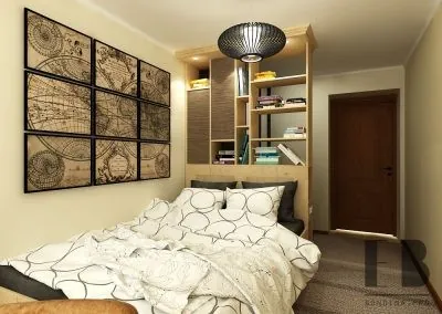 Stylish small bedroom interior design