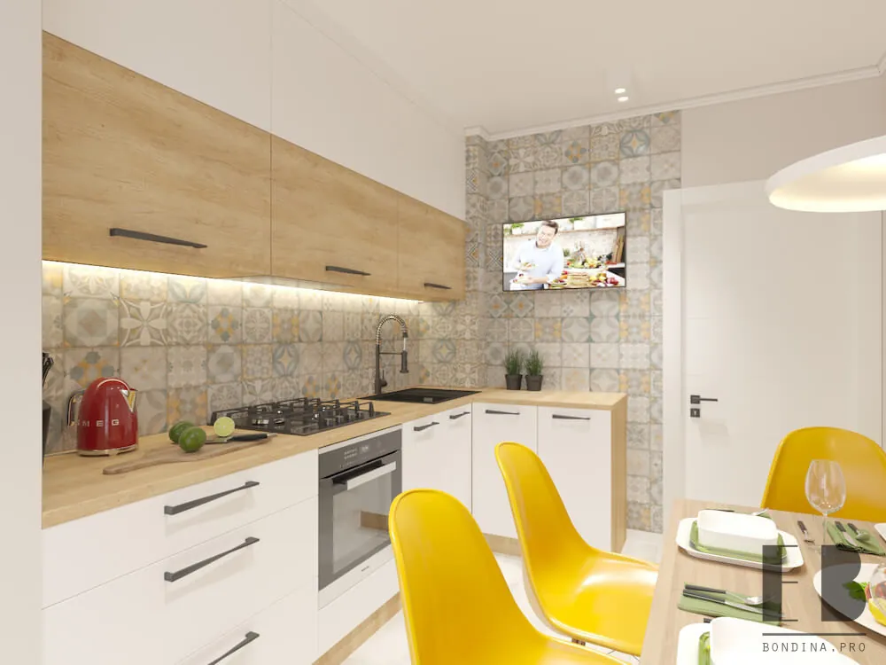 Grey Apartment with Yellow Details
